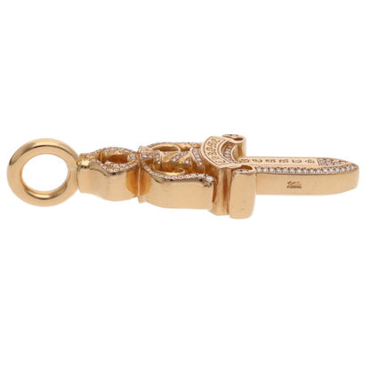 Chrome Hearts 22K Double Dagger Pave Diamond