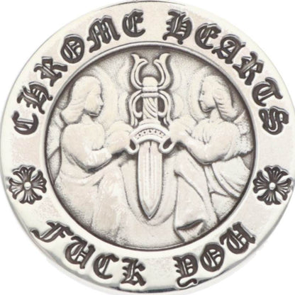 Chrome Hearts Angel Medal Charm V1 925 Silver Size ONE SIZE