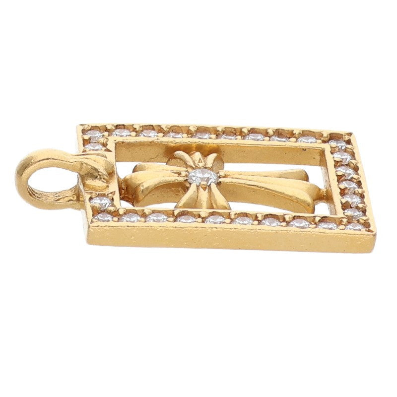 Chrome Hearts 22K Framed Open Babyfat Pave