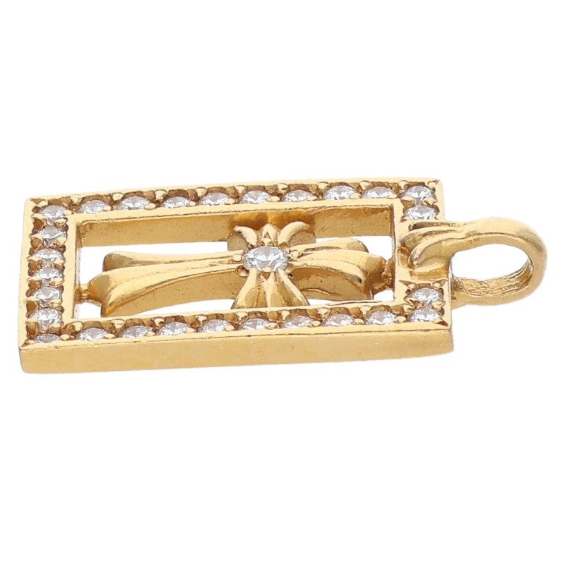 Chrome Hearts 22K Framed Open Babyfat Pave