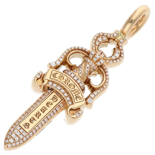 Chrome Hearts 22K Double Dagger Pave Diamond Size ONE Multi