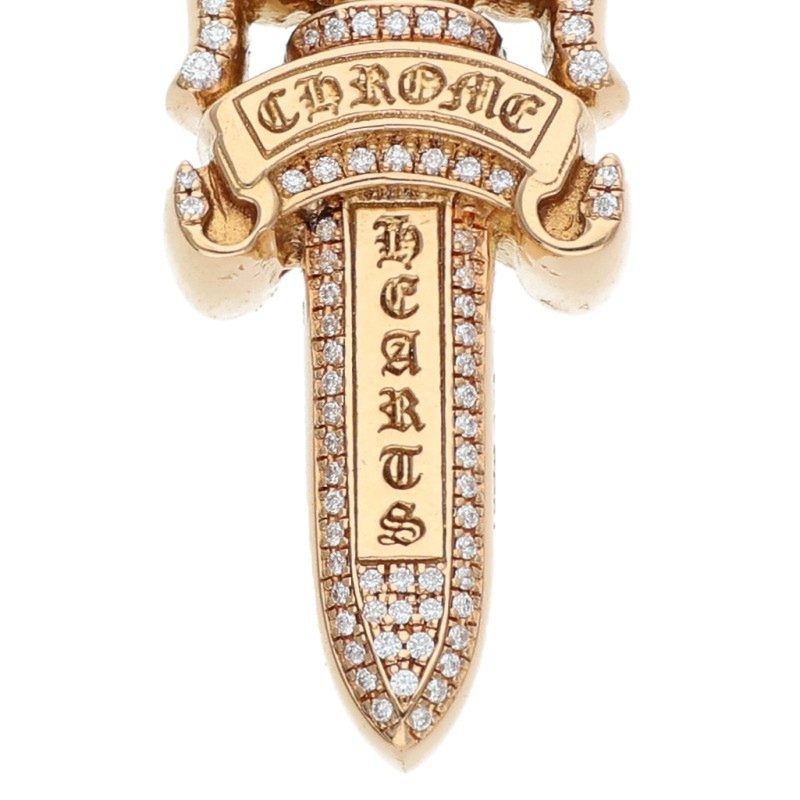 Chrome Hearts 22K Double Dagger Pave Diamond Size ONE Multi