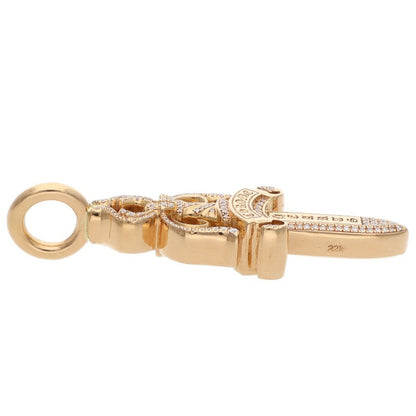 Chrome Hearts 22K Double Dagger Pave Diamond Size ONE Multi