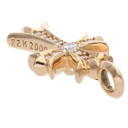 Chrome Hearts 22K TNY CRSF P DMND 22K Gold Size ONE SIZE