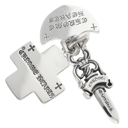 Chrome Hearts 3 TRINKETS Silver Pendant Size ONE SIZE