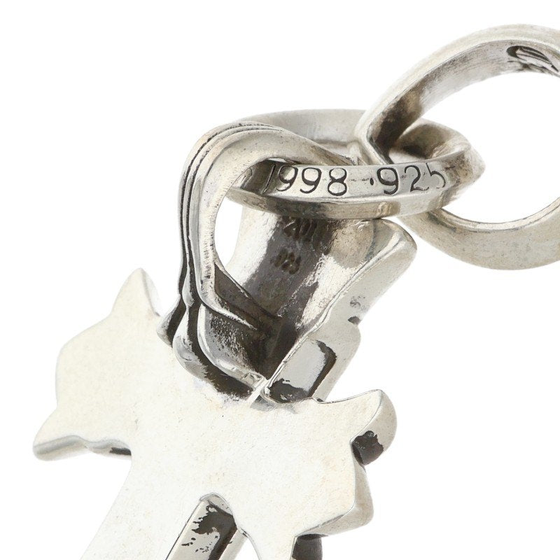 Chrome Hearts DBL CH CRS W BALE Silver Charm Size ONE SIZE