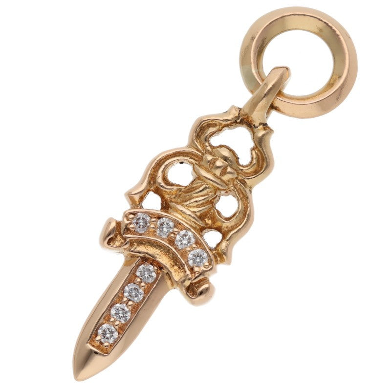 Chrome Hearts 22K #5 Dagger Pave Diamond Charm Size ONE SIZE