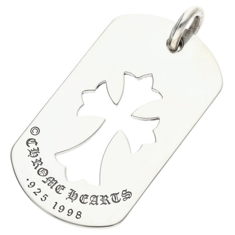 Chrome Hearts D TAG LRG CO CRS Silver Pendant