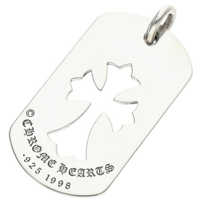 Chrome Hearts D TAG LRG CO CRS Silver Pendant