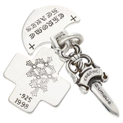 Chrome Hearts 3 Trinkets Pendant Silver Top Size ONE SIZE