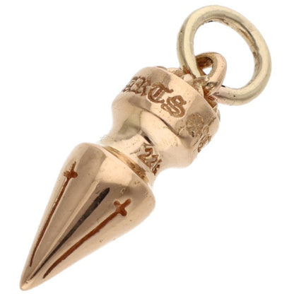 Chrome Hearts 22K Spike Charm Gold Necklace Size ONE SIZE
