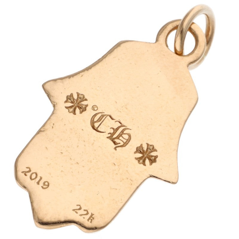 Chrome Hearts 22K Hamsa Hand Pendant Yellow Size ONE SIZE