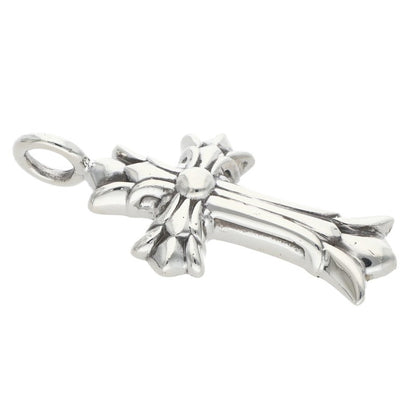 Chrome Hearts DBL CH CRS Silver Pendant Size ONE SIZE