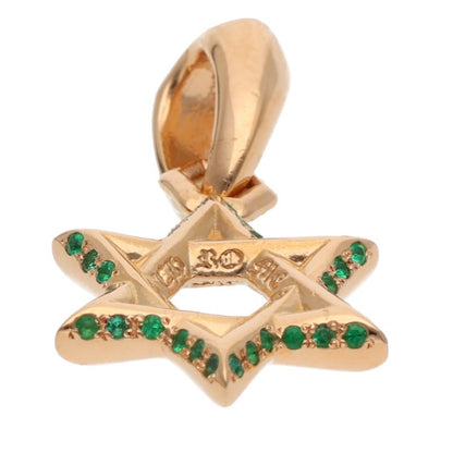 Chrome Hearts 22K Star of David Pave Emerald Size ONE SIZE