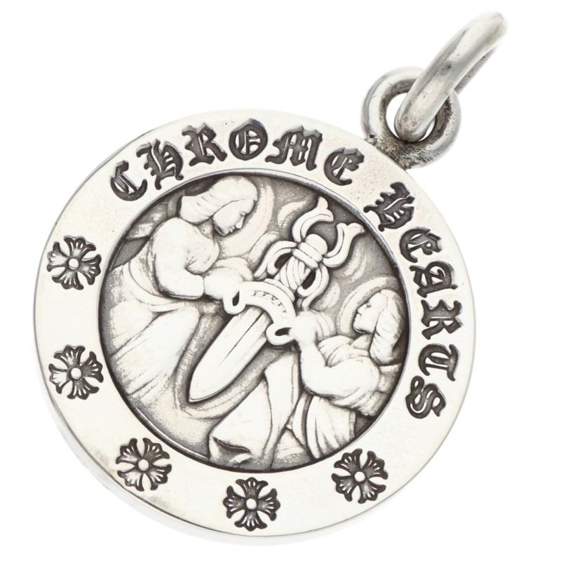 Chrome Hearts Angel Medal Charm V2 Silver Size ONE SIZE
