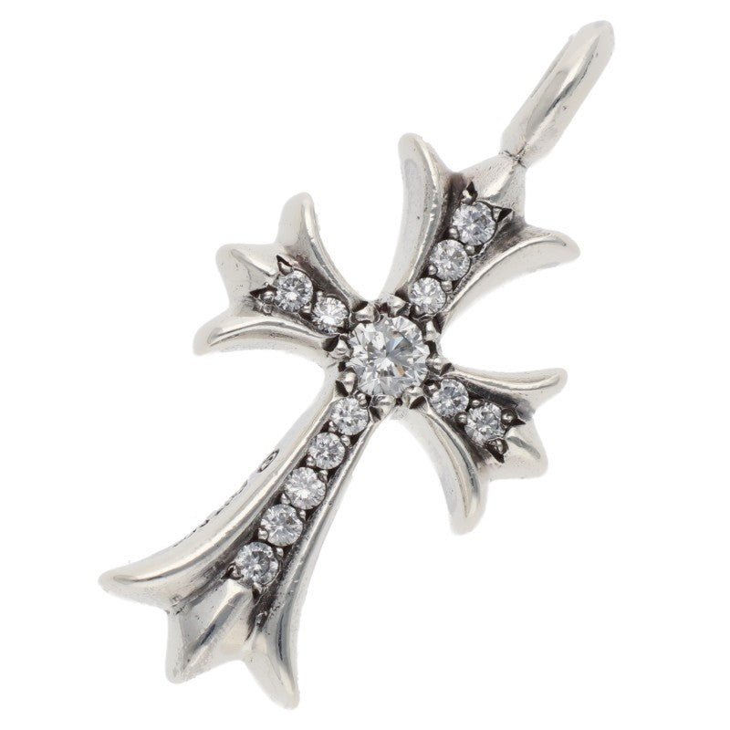 Chrome Hearts Tiny Fat Cross Pave Diamond 925 Size ONE SIZE
