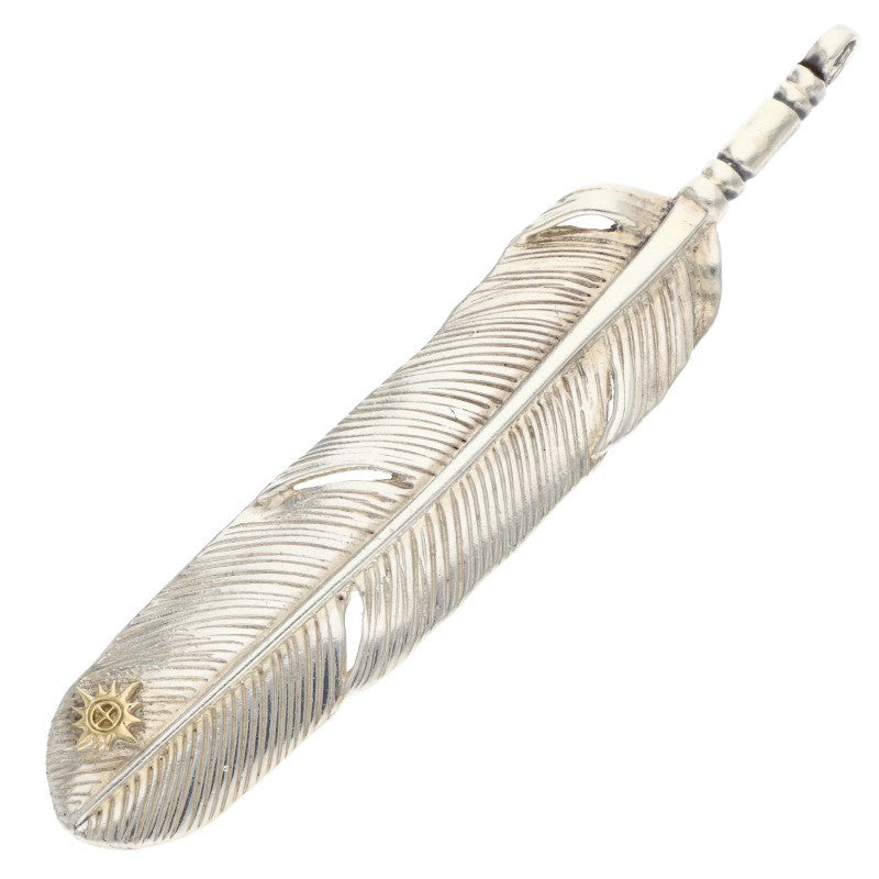 REDMAN K18 Feather Silver Necklace Pendant Size ONE SIZE