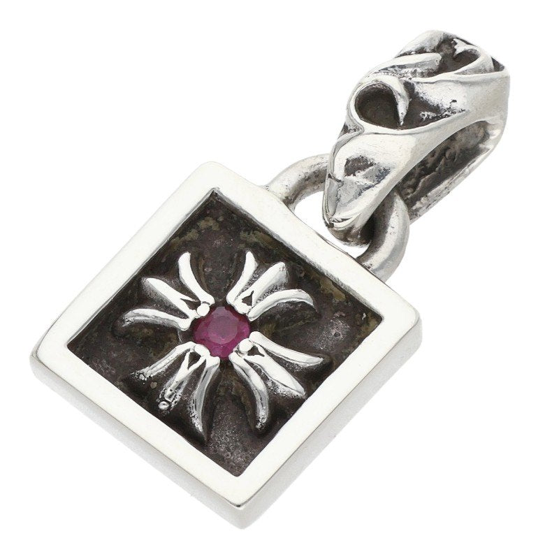 Chrome Hearts Framed CH Plus 1 Ruby Charm 925 Size ONE SIZE