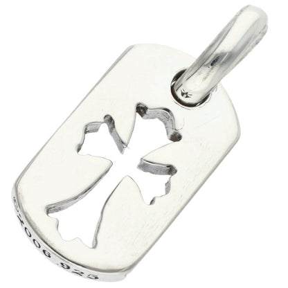 Chrome Hearts Tiny Cutout Cross Dog Tag 925 Size ONE SIZE