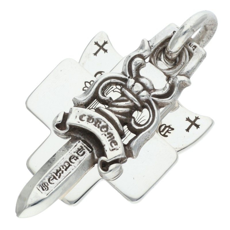 Chrome Hearts 3 Trinkets Pendant Silver 925 Size ONE SIZE