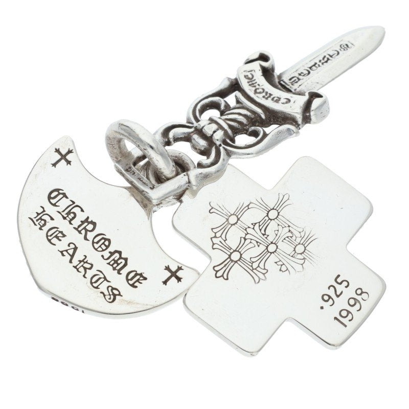 Chrome Hearts 3 Trinkets Pendant Silver 925 Size ONE SIZE