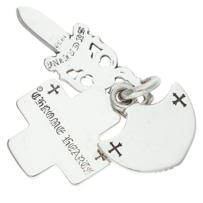 Chrome Hearts 3 Trinkets Pendant Silver 925 Size ONE SIZE