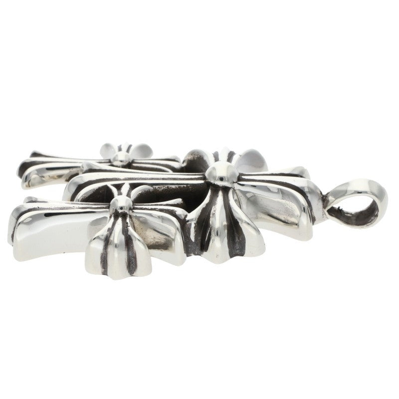 Chrome Hearts Triple CH Cross Small Silver 925 Size ONE SIZE