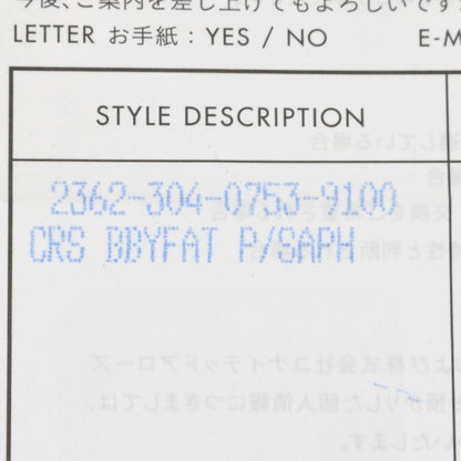 Chrome Hearts Babyfat Pave Sapphire Charm 925 Size ONE SIZE