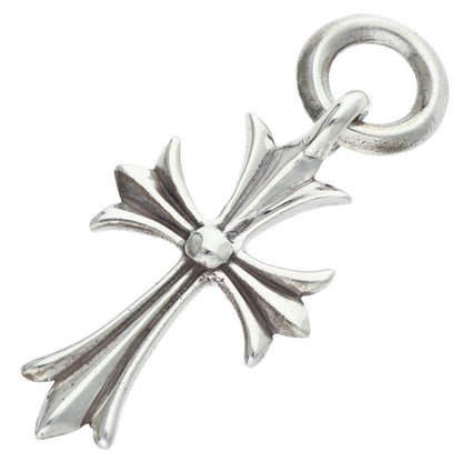 Chrome Hearts Tiny CH Cross Charm 925 Silver Size ONE SIZE