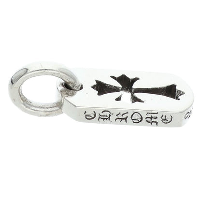 Chrome Hearts Tiny Cutout Cross Dog Tag Charm Size Silver