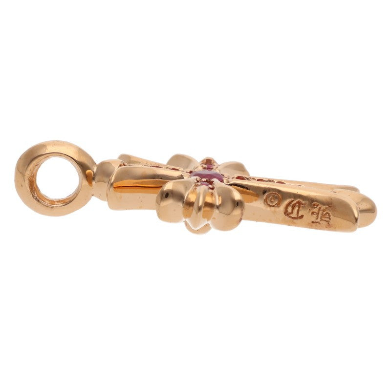 Chrome Hearts 22K Tiny Fat Cross Pave Ruby YG Size ONE SIZE