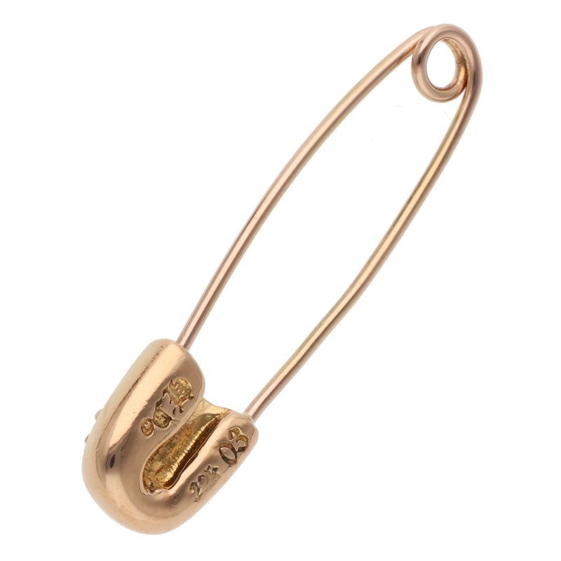 Chrome Hearts 22K Small Safety Pin Gold Charm Size ONE SIZE
