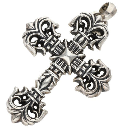 Chrome Hearts FILIG CROSS-SM W BALE Silver Size ONE SIZE