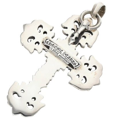 Chrome Hearts FILIG CROSS-SM W BALE Silver Size ONE SIZE