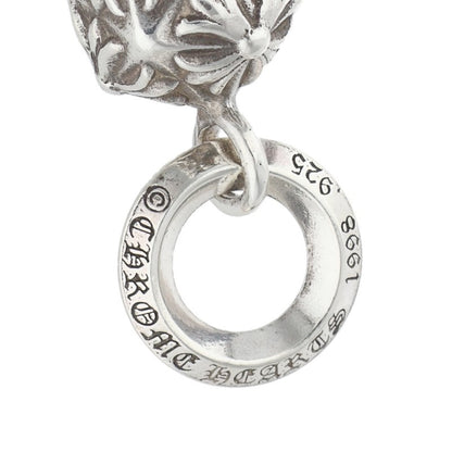 Chrome Hearts Pyramid Plus Ball Pendant Silver