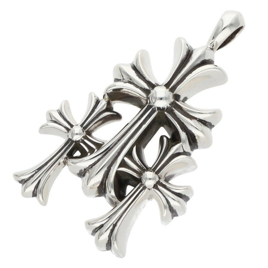 Chrome Hearts 3 CH Cross Small 925 Silver Size ONE SIZE