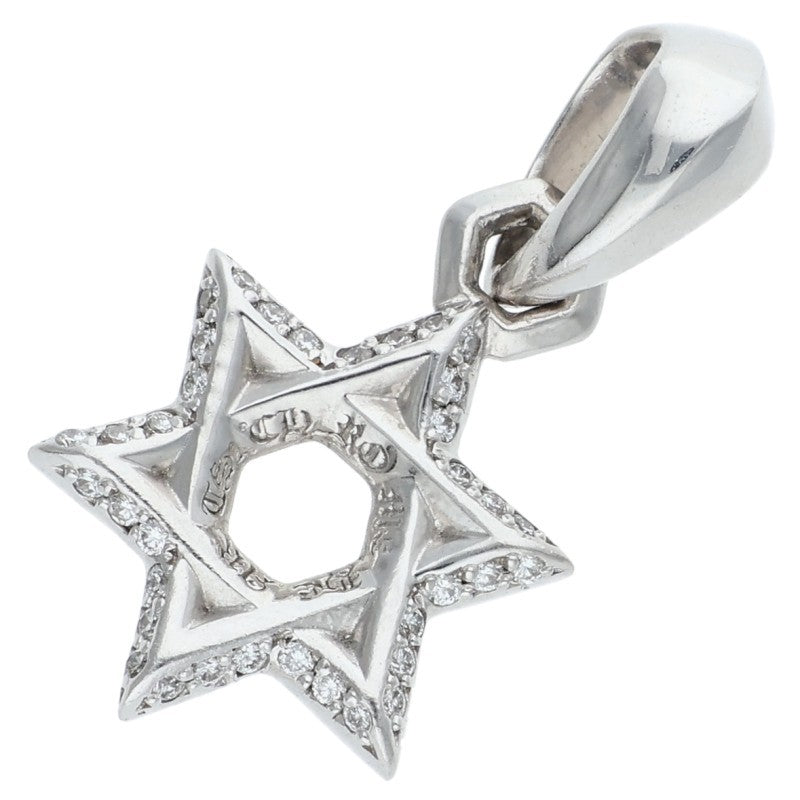 Chrome Hearts 18K Star of David Pave D Charm