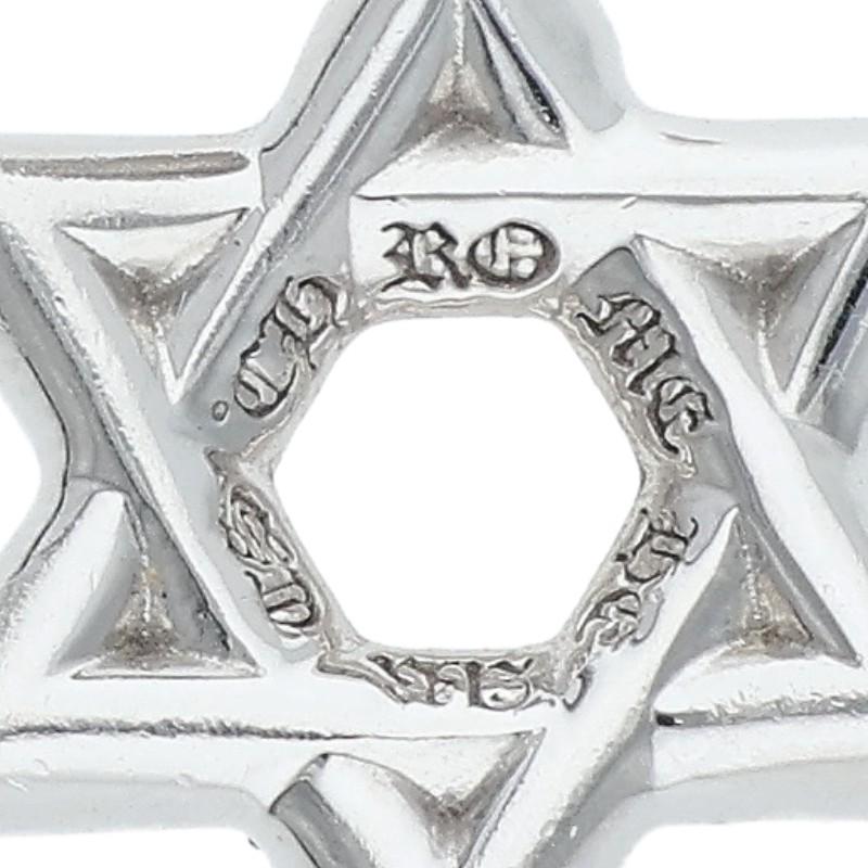 Chrome Hearts 18K Star of David Pave D Charm