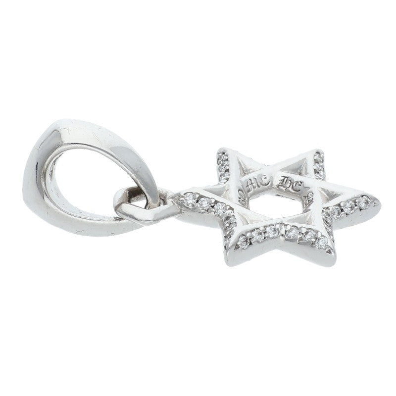 Chrome Hearts 18K Star of David Pave D Charm