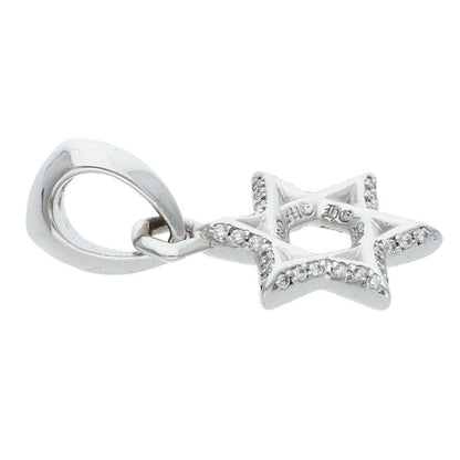Chrome Hearts 18K Star of David Pave D Charm