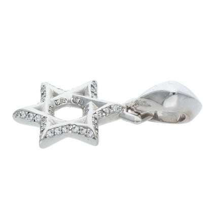 Chrome Hearts 18K Star of David Pave D Charm