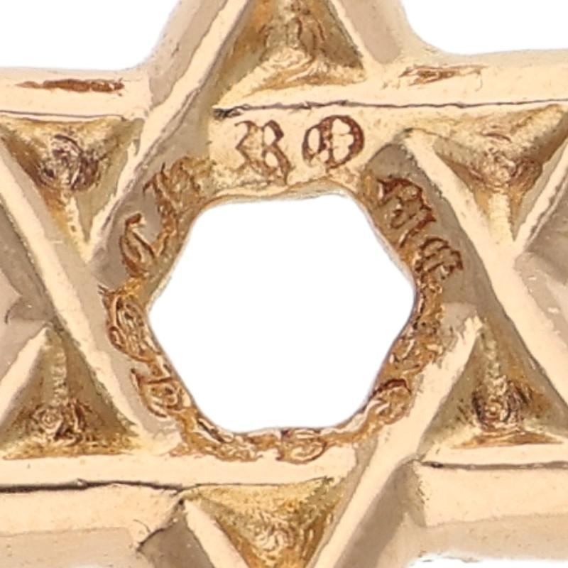 Chrome Hearts 22K Star of David Pave D Charm Size ONE SIZE