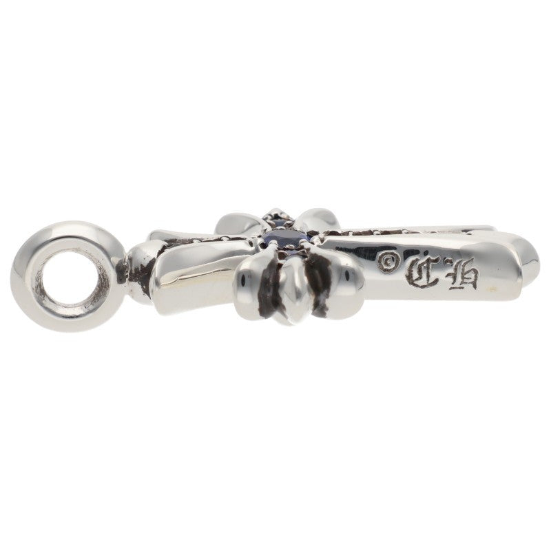 Chrome Hearts Tiny Fat Cross Pave Sapphire 925 Size ONE SIZE