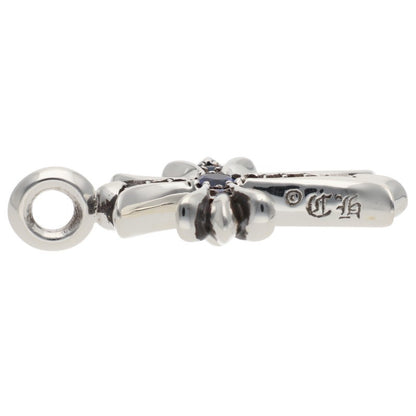 Chrome Hearts Tiny Fat Cross Pave Sapphire 925 Size ONE SIZE