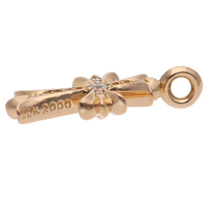 Chrome Hearts 22K Tiny Fat Cross Pave Diamond Size ONE Multi