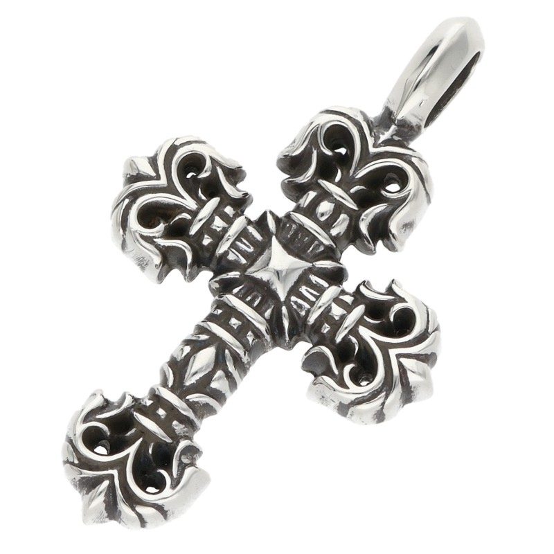 Chrome Hearts Tiny Filigree Cross Charm 925 Size ONE SIZE