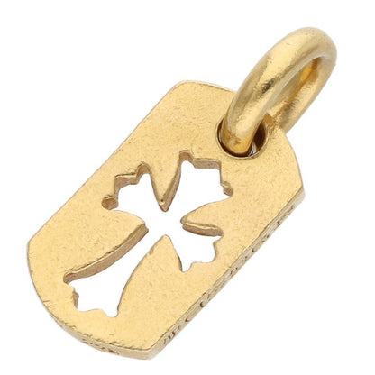 Chrome Hearts 22K Tiny Cutout Cross Dog Tag Size ONE SIZE