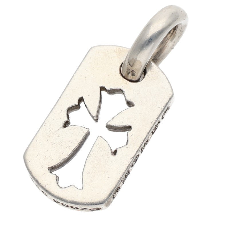 Chrome Hearts Tiny Cutout Cross Dog Tag Silver Size ONE SIZE