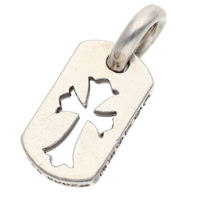 Chrome Hearts Tiny Cutout Cross Dog Tag Silver Size ONE SIZE