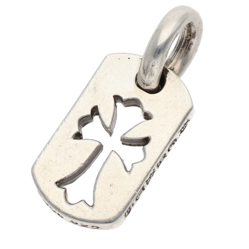 Chrome Hearts Tiny Cutout Cross Dog Tag Silver Size ONE SIZE